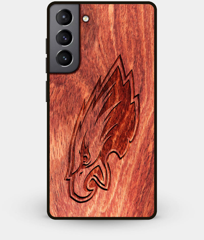 Best Wood Philadelphia Eagles Galaxy S21 Case - Custom Engraved Cover - Engraved In Nature