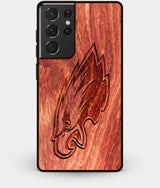Best Wood Philadelphia Eagles Galaxy S21 Ultra Case - Custom Engraved Cover - Engraved In Nature