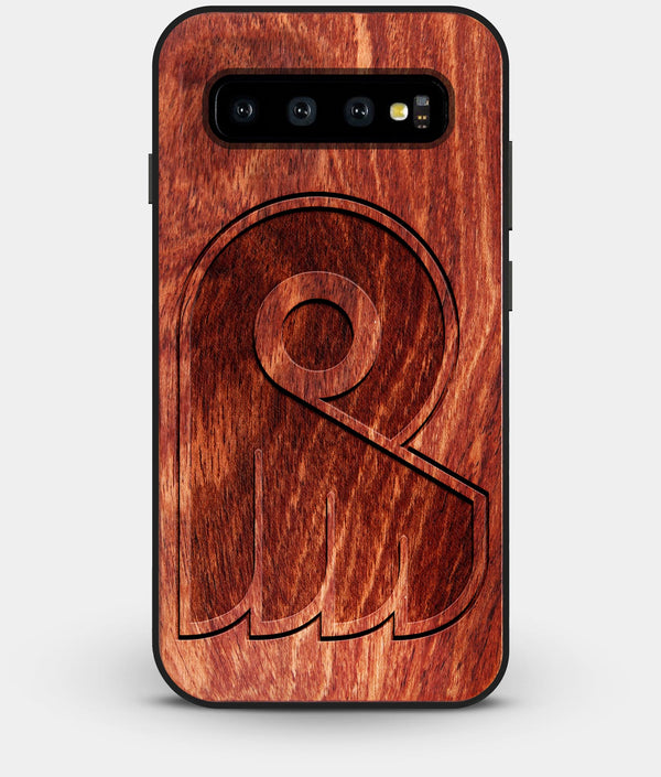 Best Custom Engraved Wood Philadelphia Flyers Galaxy S10 Plus Case - Engraved In Nature
