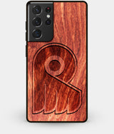 Best Wood Philadelphia Flyers Galaxy S21 Ultra Case - Custom Engraved Cover - Engraved In Nature