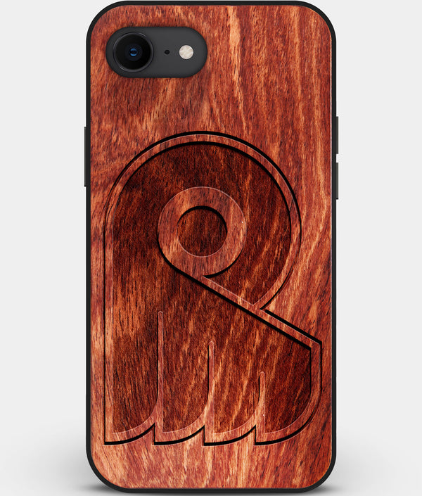 Best Custom Engraved Wood Philadelphia Flyers iPhone SE Case - Engraved In Nature