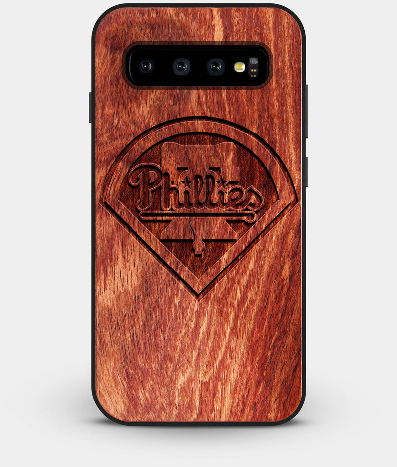 Best Custom Engraved Wood Philadelphia Phillies Galaxy S10 Case - Engraved In Nature