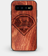 Best Custom Engraved Wood Philadelphia Phillies Galaxy S10 Plus Case - Engraved In Nature
