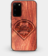 Best Wood Philadelphia Phillies Galaxy S20 FE Case - Custom Engraved Cover - Engraved In Nature