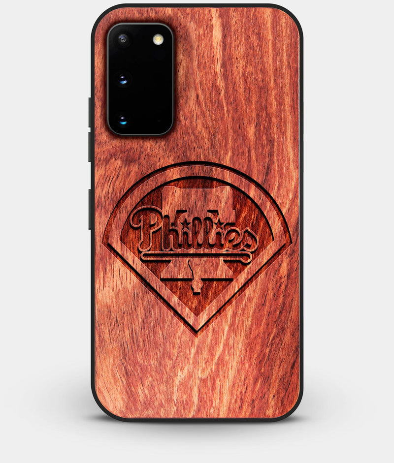Best Wood Philadelphia Phillies Galaxy S20 FE Case - Custom Engraved Cover - Engraved In Nature