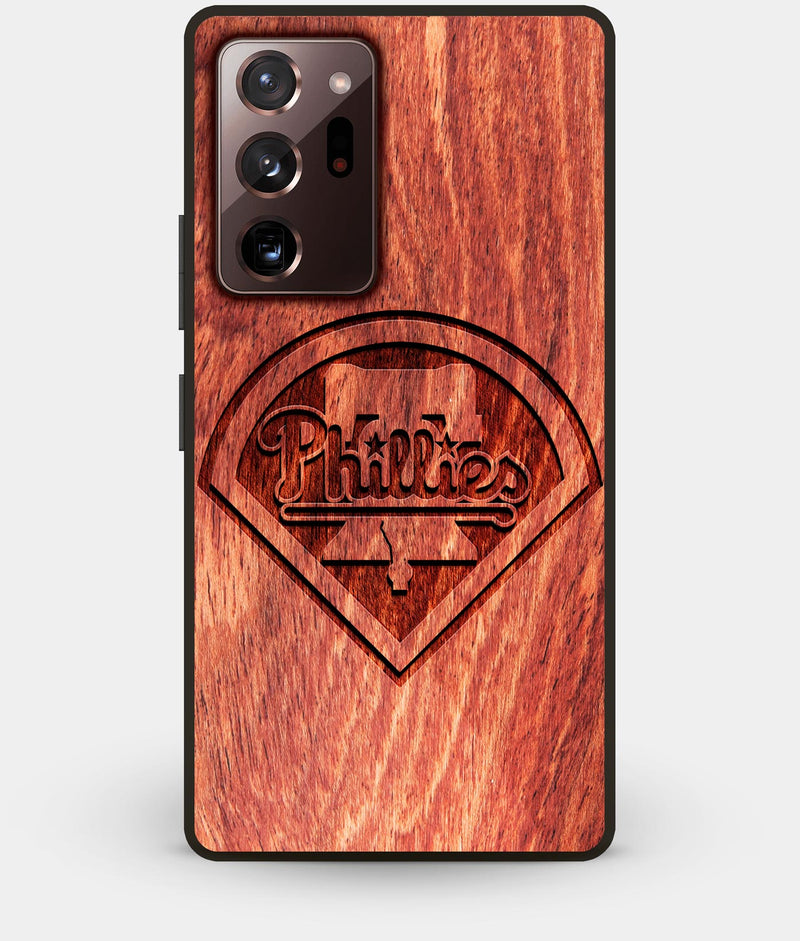 Best Custom Engraved Wood Philadelphia Phillies Note 20 Ultra Case - Engraved In Nature