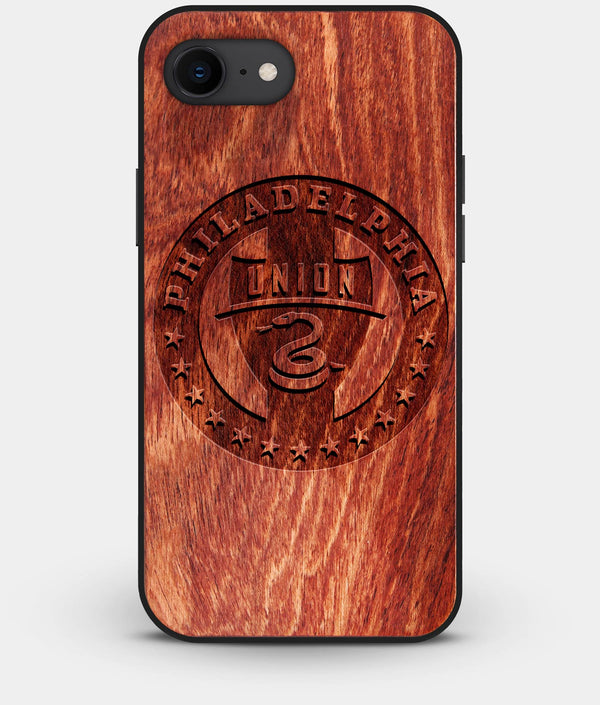 Best Custom Engraved Wood Philadelphia Union iPhone 8 Case - Engraved In Nature