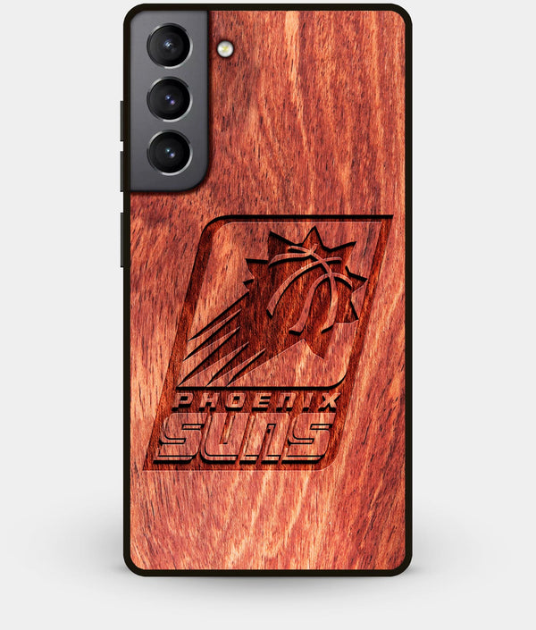 Best Wood Phoenix Suns Galaxy S21 Plus Case - Custom Engraved Cover - Engraved In Nature