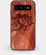 Best Custom Engraved Wood Pittsburgh Penguins Galaxy S10 Case - Engraved In Nature