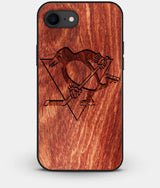 Best Custom Engraved Wood Pittsburgh Penguins iPhone 8 Case - Engraved In Nature