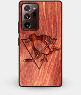 Best Custom Engraved Wood Pittsburgh Penguins Note 20 Ultra Case - Engraved In Nature