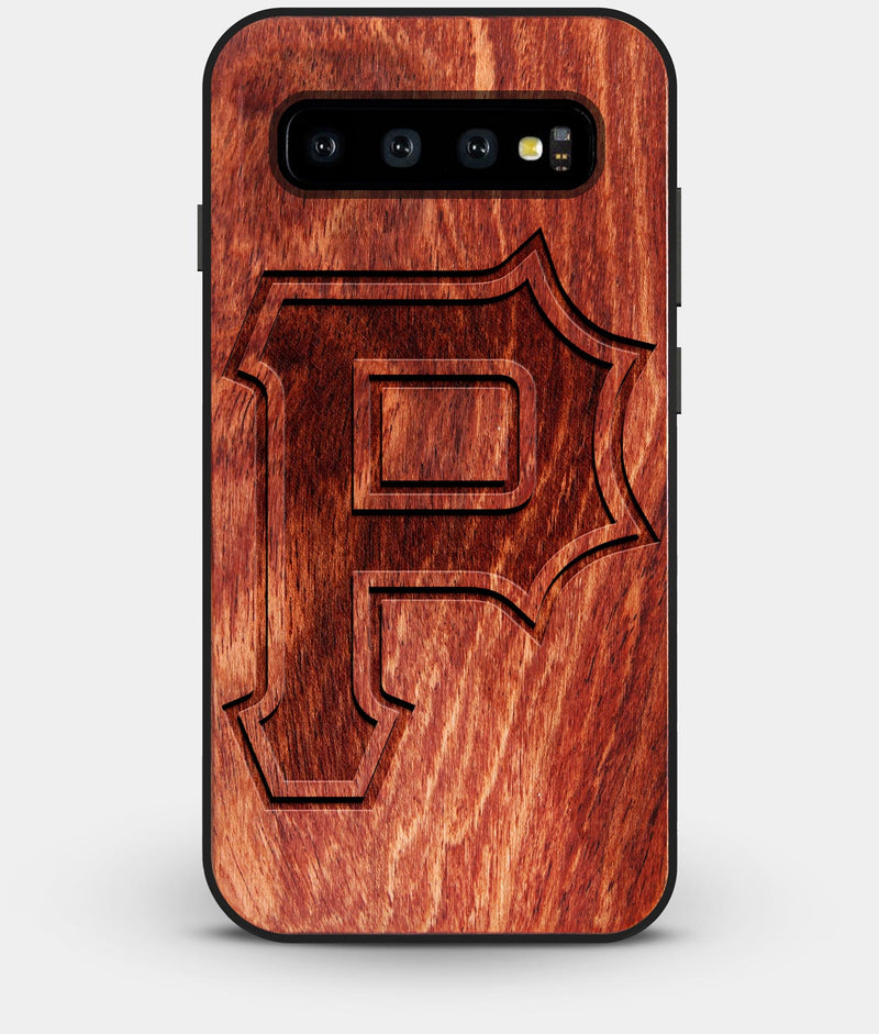 Best Custom Engraved Wood Pittsburgh Pirates Galaxy S10 Case Classic - Engraved In Nature