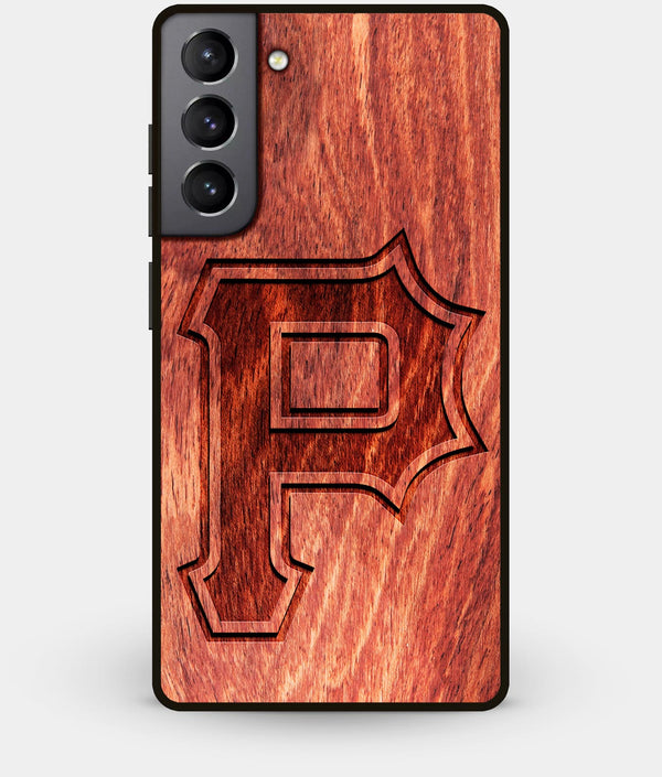 Best Wood Pittsburgh Pirates Galaxy S21 Case - Custom Engraved Cover - CoverClassic - Engraved In Nature