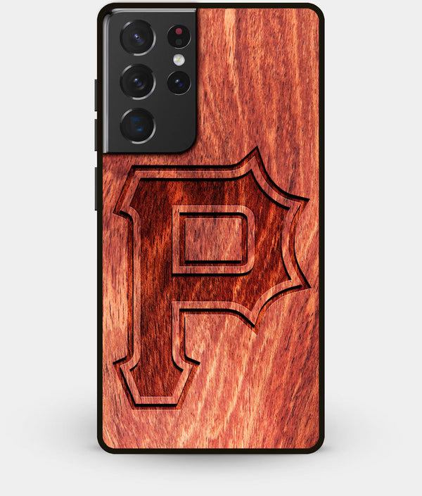 Best Wood Pittsburgh Pirates Galaxy S21 Ultra Case - Custom Engraved Cover - CoverClassic - Engraved In Nature