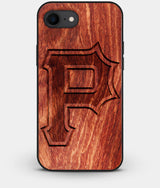 Best Custom Engraved Wood Pittsburgh Pirates iPhone 8 Case Classic - Engraved In Nature