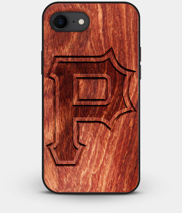 Best Custom Engraved Wood Pittsburgh Pirates iPhone 8 Case Classic - Engraved In Nature