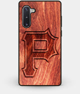 Best Custom Engraved Wood Pittsburgh Pirates Note 10 Case Classic - Engraved In Nature