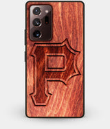 Best Custom Engraved Wood Pittsburgh Pirates Note 20 Ultra Case Classic - Engraved In Nature