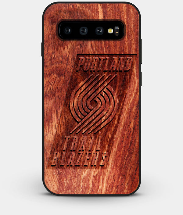 Best Custom Engraved Wood Portland Trail Blazers Galaxy S10 Case - Engraved In Nature