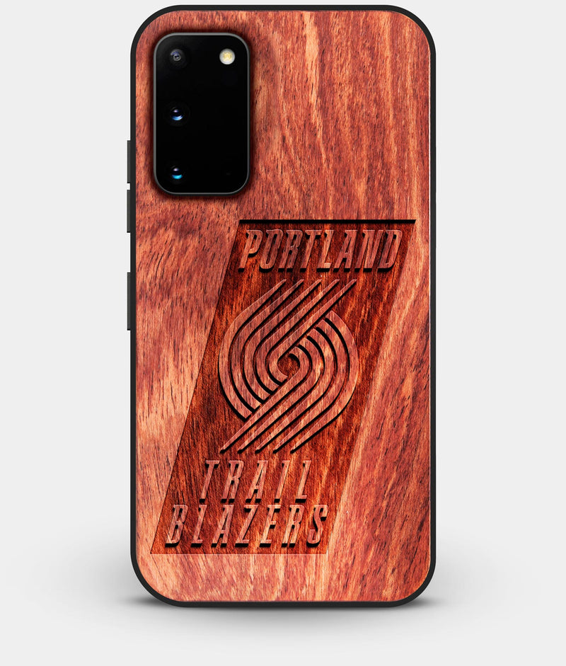 Best Wood Portland Trail Blazers Galaxy S20 FE Case - Custom Engraved Cover - Engraved In Nature