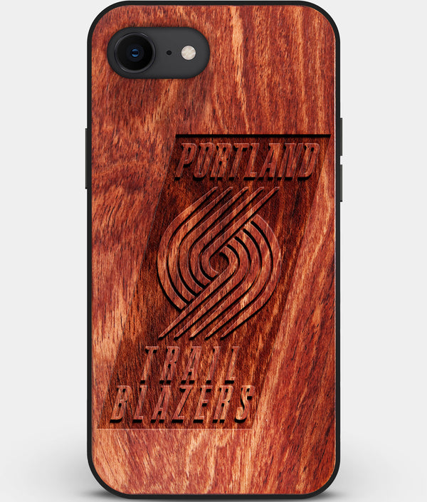 Best Custom Engraved Wood Portland Trail Blazers iPhone SE Case - Engraved In Nature