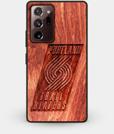 Best Custom Engraved Wood Portland Trail Blazers Note 20 Ultra Case - Engraved In Nature