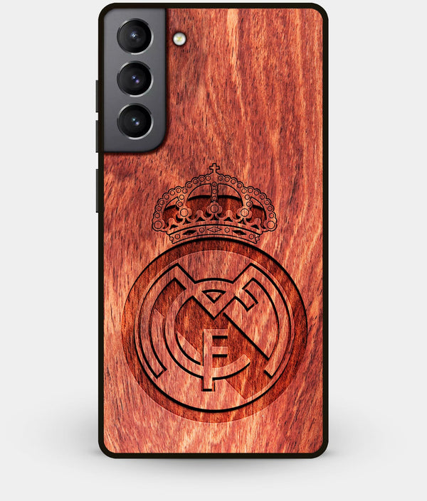 Best Wood Real Madrid C.F. Galaxy S21 Case - Custom Engraved Cover - Engraved In Nature