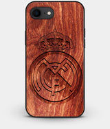 Best Custom Engraved Wood Real Madrid C.F. iPhone 8 Case - Engraved In Nature