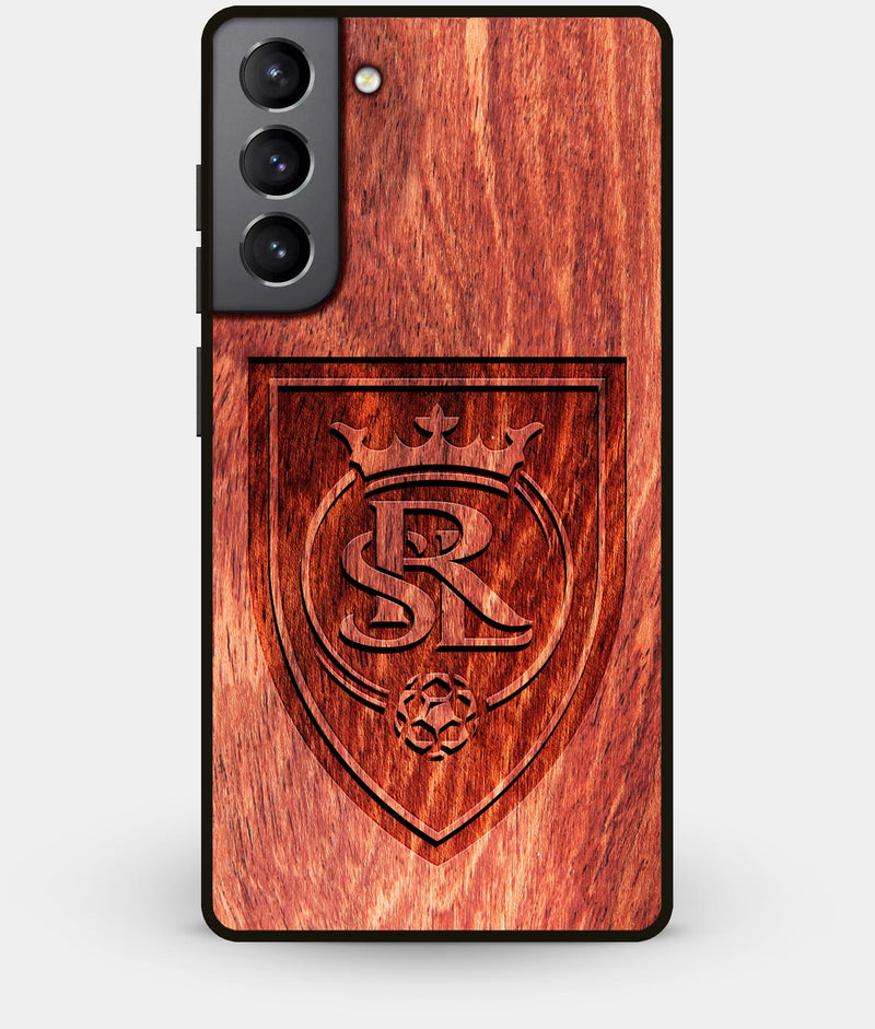 Best Wood Real Salt Lake Galaxy S21 Case - Custom Engraved Cover - Engraved In Nature
