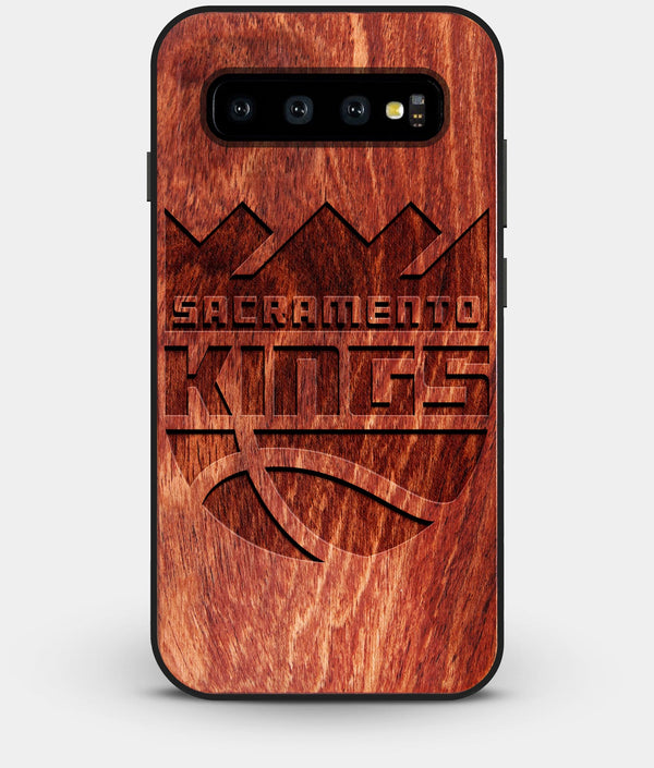 Best Custom Engraved Wood Sacramento Kings Galaxy S10 Plus Case - Engraved In Nature