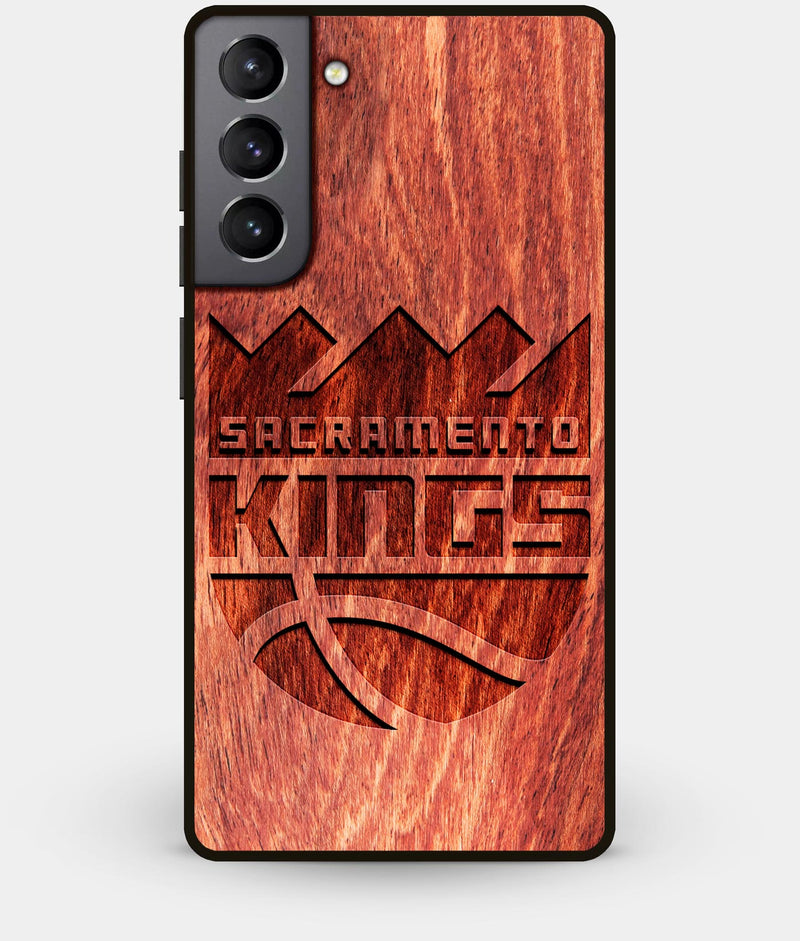 Best Wood Sacramento Kings Galaxy S21 Case - Custom Engraved Cover - Engraved In Nature