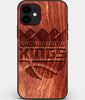 Custom Carved Wood Sacramento Kings iPhone 11 Case | Personalized Mahogany Wood Sacramento Kings Cover, Birthday Gift, Gifts For Him, Monogrammed Gift For Fan | by Engraved In Nature