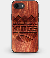 Best Custom Engraved Wood Sacramento Kings iPhone 8 Case - Engraved In Nature