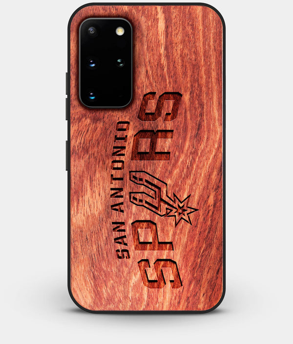 Best Custom Engraved Wood San Antonio Spurs Galaxy S20 Plus Case - Engraved In Nature