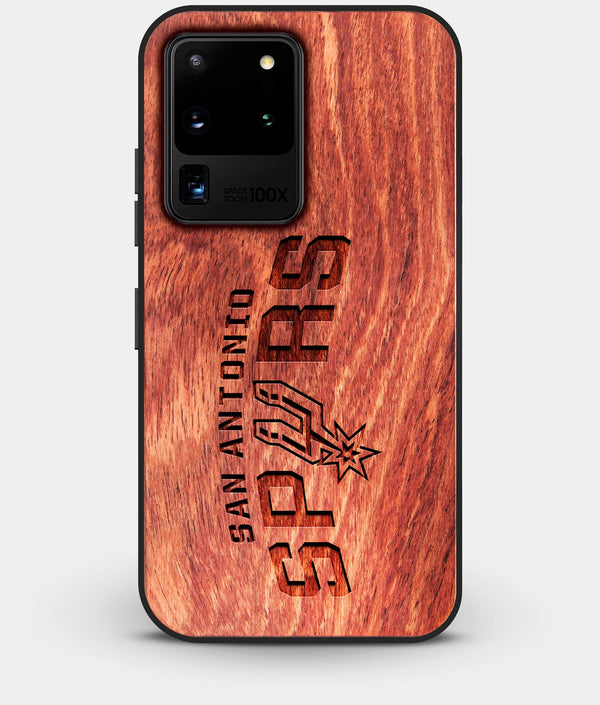 Best Custom Engraved Wood San Antonio Spurs Galaxy S20 Ultra Case - Engraved In Nature