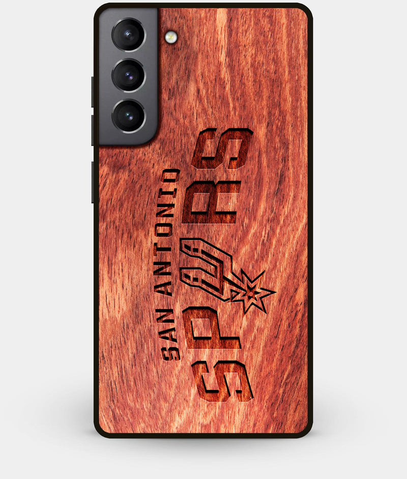 Best Wood San Antonio Spurs Galaxy S21 Plus Case - Custom Engraved Cover - Engraved In Nature