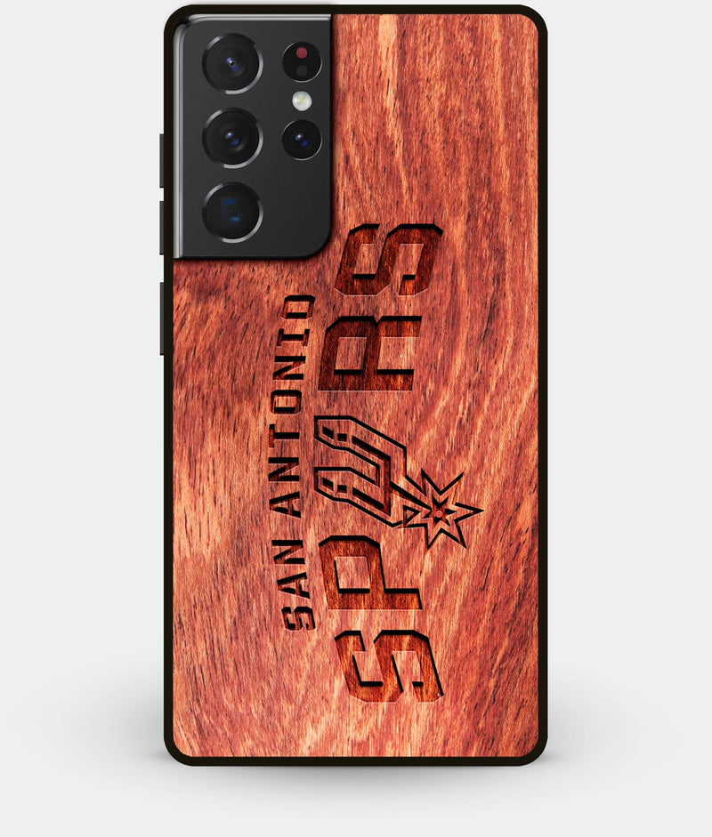 Best Wood San Antonio Spurs Galaxy S21 Ultra Case - Custom Engraved Cover - Engraved In Nature