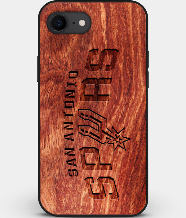 Best Custom Engraved Wood San Antonio Spurs iPhone SE Case - Engraved In Nature
