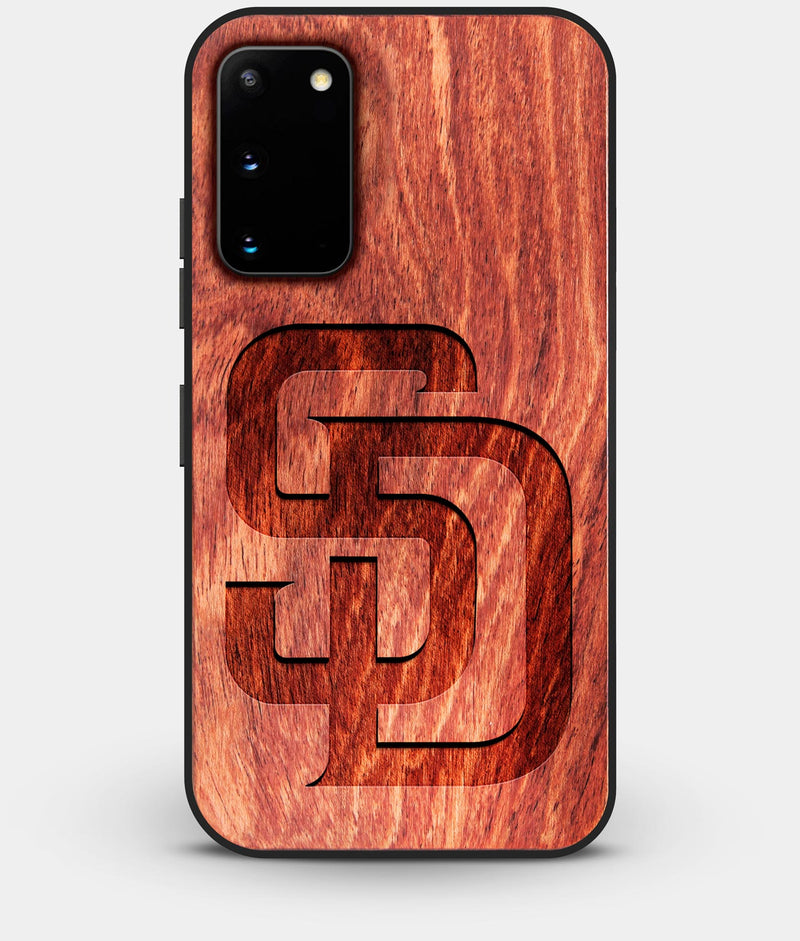 Best Wood San Diego Padres Galaxy S20 FE Case - Custom Engraved Cover - Engraved In Nature