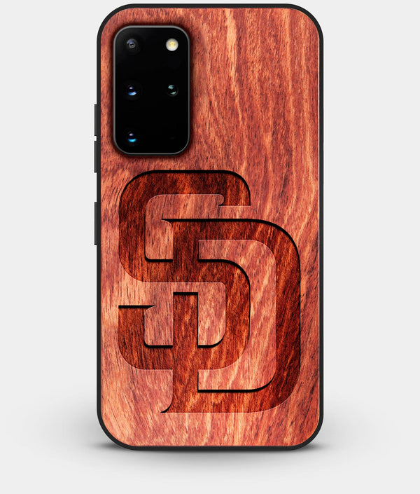 Best Custom Engraved Wood San Diego Padres Galaxy S20 Plus Case - Engraved In Nature