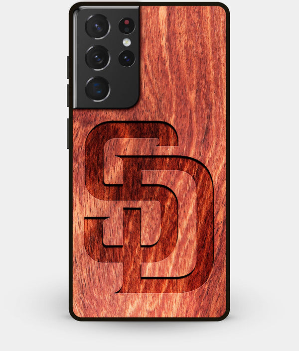 Best Wood San Diego Padres Galaxy S21 Ultra Case - Custom Engraved Cover - Engraved In Nature