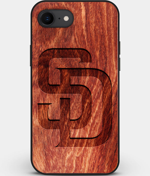 Best Custom Engraved Wood San Diego Padres iPhone SE Case - Engraved In Nature