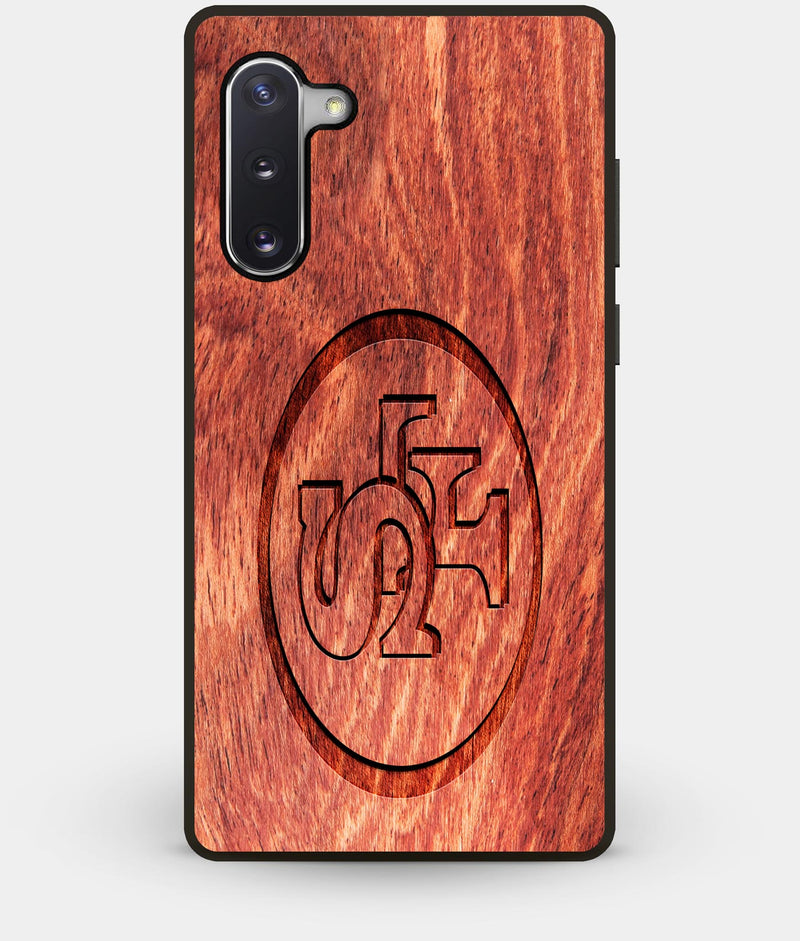 Best Custom Engraved Wood San Francisco 49ers Note 10 Case - Engraved In Nature