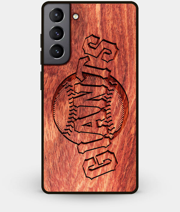 Best Wood San Francisco Giants Galaxy S21 Case - Custom Engraved Cover - Engraved In Nature