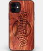 Custom Carved Wood San Francisco Giants iPhone 12 Case | Personalized Mahogany Wood San Francisco Giants Cover, Birthday Gift, Gifts For Him, Monogrammed Gift For Fan | by Engraved In Nature