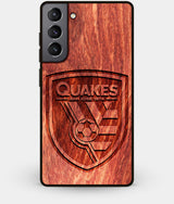 Best Wood San Jose Earthquakes Galaxy S21 Plus Case - Custom Engraved Cover - Engraved In Nature