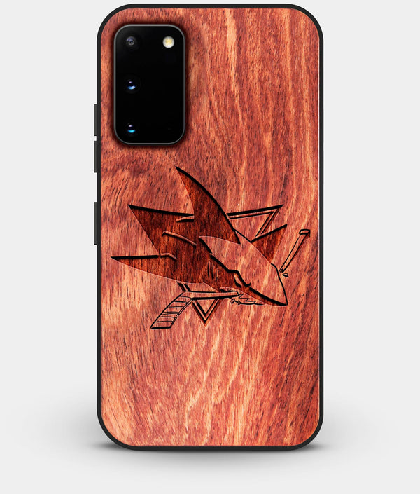 Best Custom Engraved Wood San Jose Sharks Galaxy S20 Case - Engraved In Nature