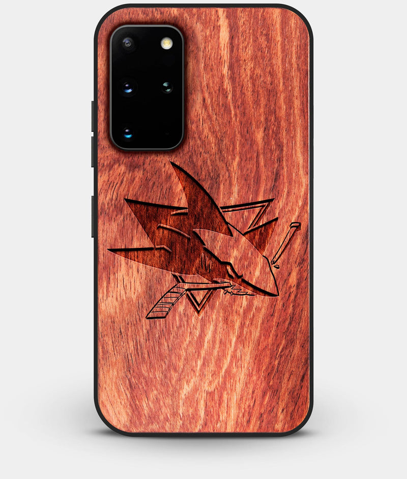 Best Custom Engraved Wood San Jose Sharks Galaxy S20 Plus Case - Engraved In Nature