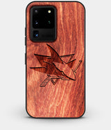 Best Custom Engraved Wood San Jose Sharks Galaxy S20 Ultra Case - Engraved In Nature