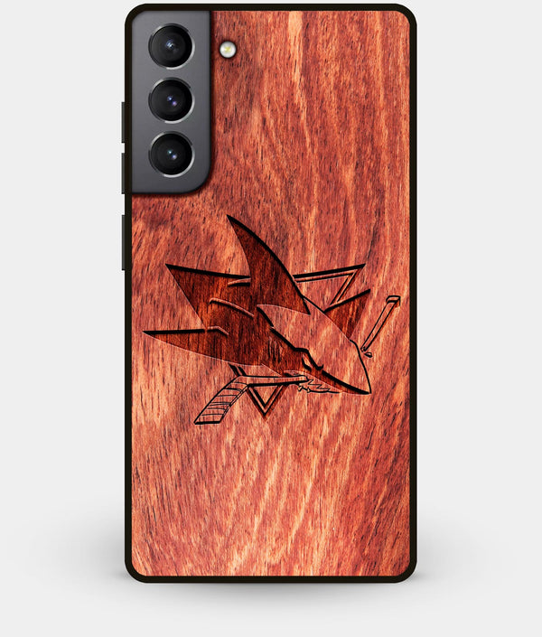 Best Wood San Jose Sharks Galaxy S21 Case - Custom Engraved Cover - Engraved In Nature